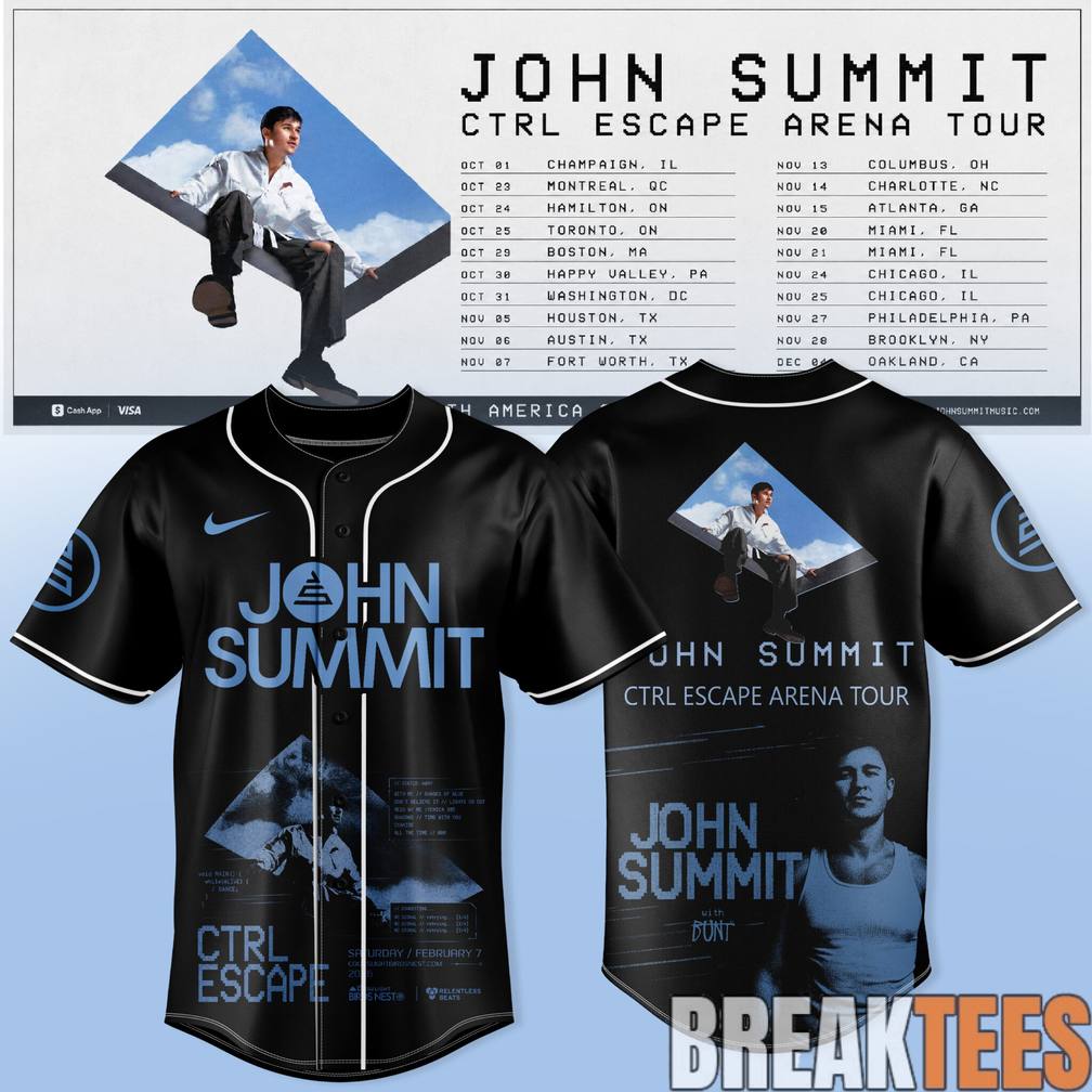 John Summit CTRL ESCAPE Arena Tour 2026 Special Jersey sports jersey product view 1