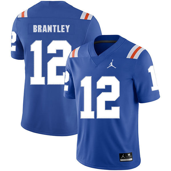 John Brantley 12 Blue College Football Jersey football jersey product view 1