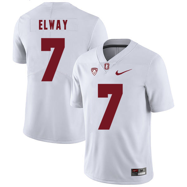 John Elway 7 White College Football Jersey football jersey product view 1