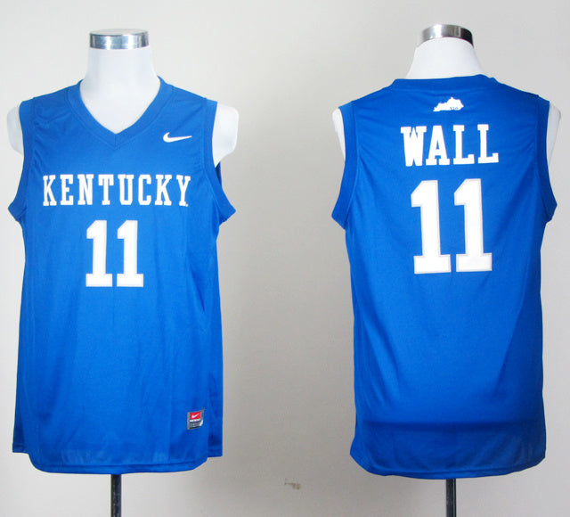 John Wall 11 Blue College Football Jersey football jersey product view 1
