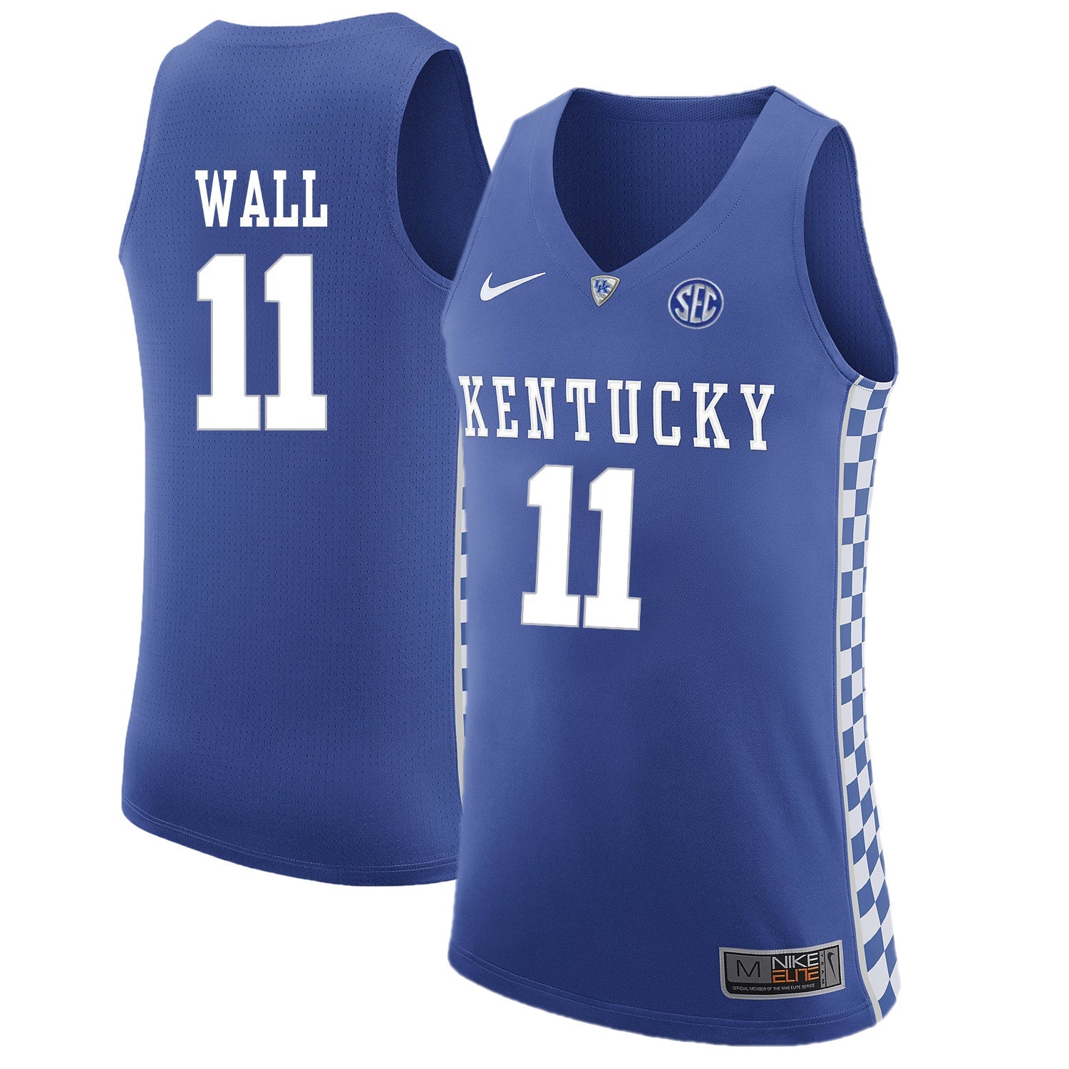 John Wall 11 Blue .1jpg College Football Jersey football jersey product view 1
