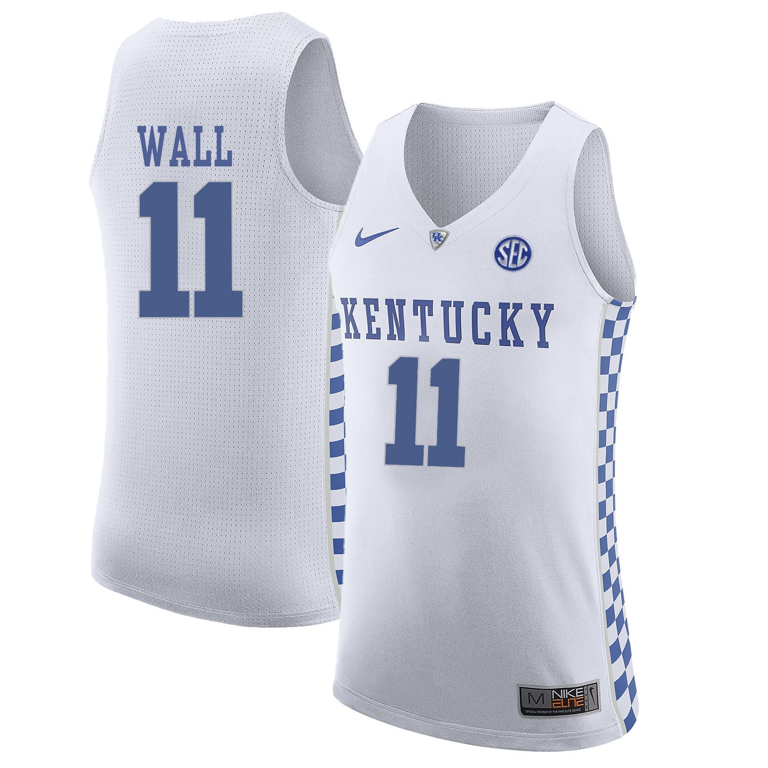 John Wall 11 White .1jpg College Football Jersey football jersey product view 1