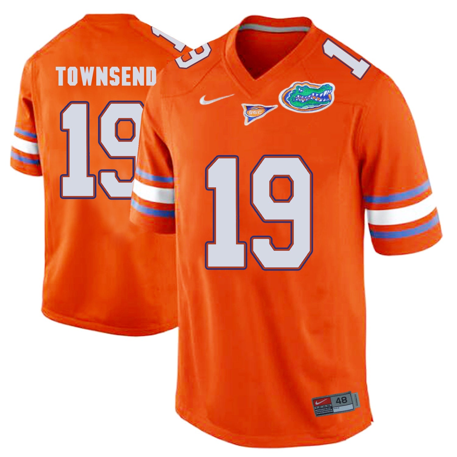 Johnny Townsend 19 Orange College Football Jersey football jersey product view 1