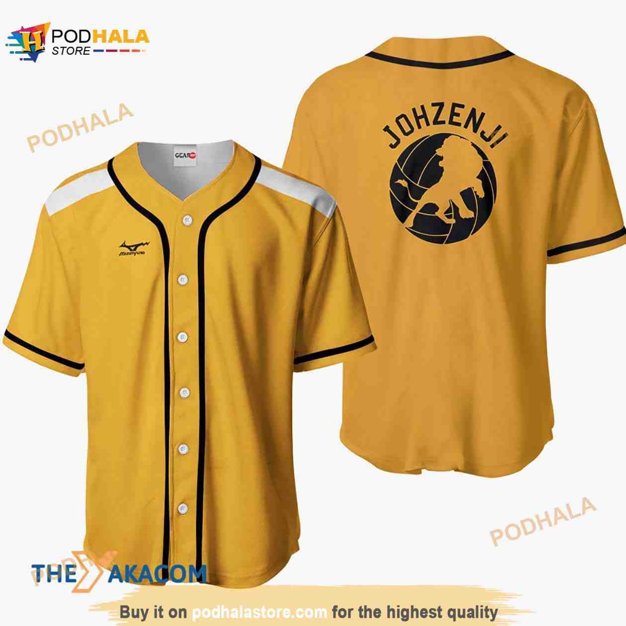 Johzenji Haikyuu Anime 3D Baseball Jersey For Women Men baseball jersey product view 1