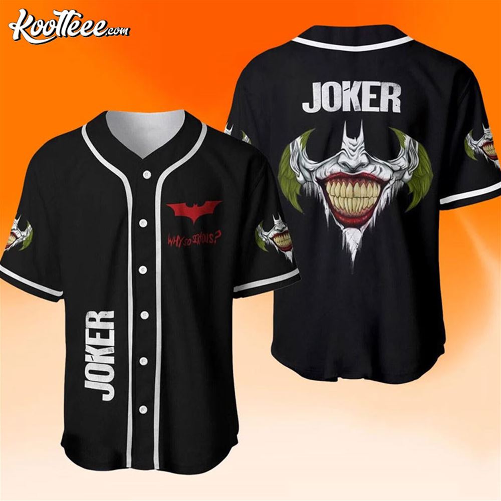 Joker Halloween Gift Baseball Jersey baseball jersey product view 1