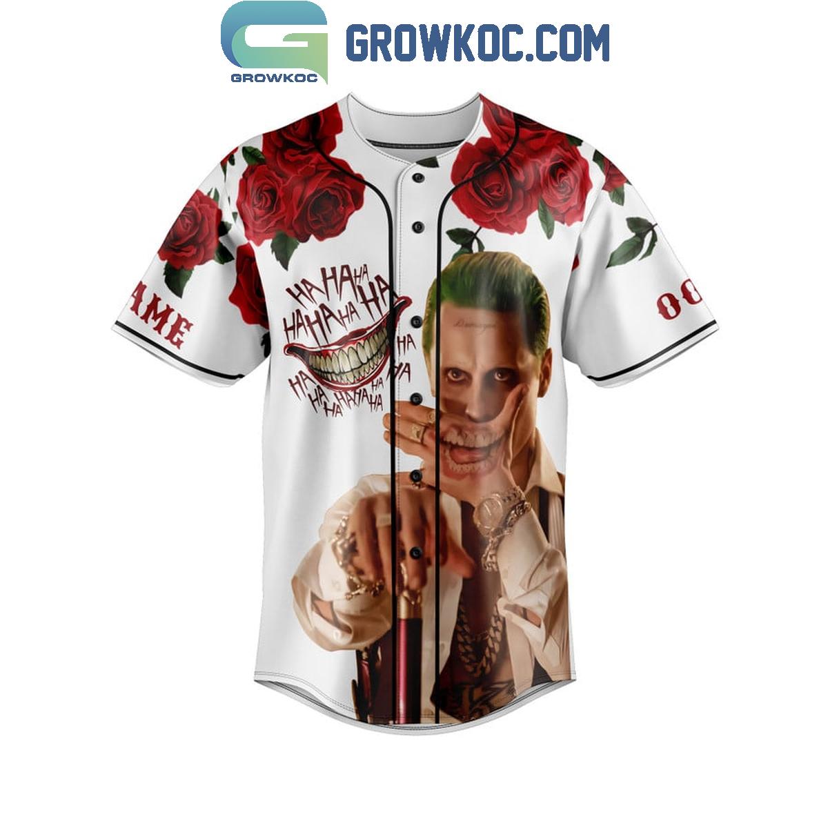 Joker You Get What You Deserve Fan Personalized Baseball Jersey baseball jersey product view 2