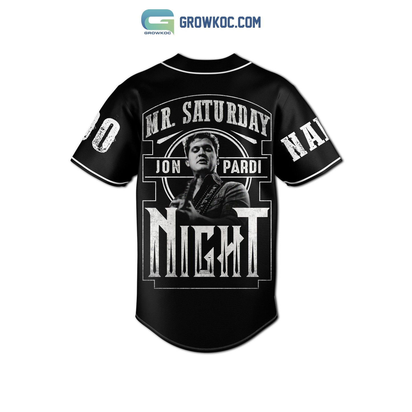 Jon Pardi Mr.Saturday Night Personalized Baseball Jersey baseball jersey product view 3