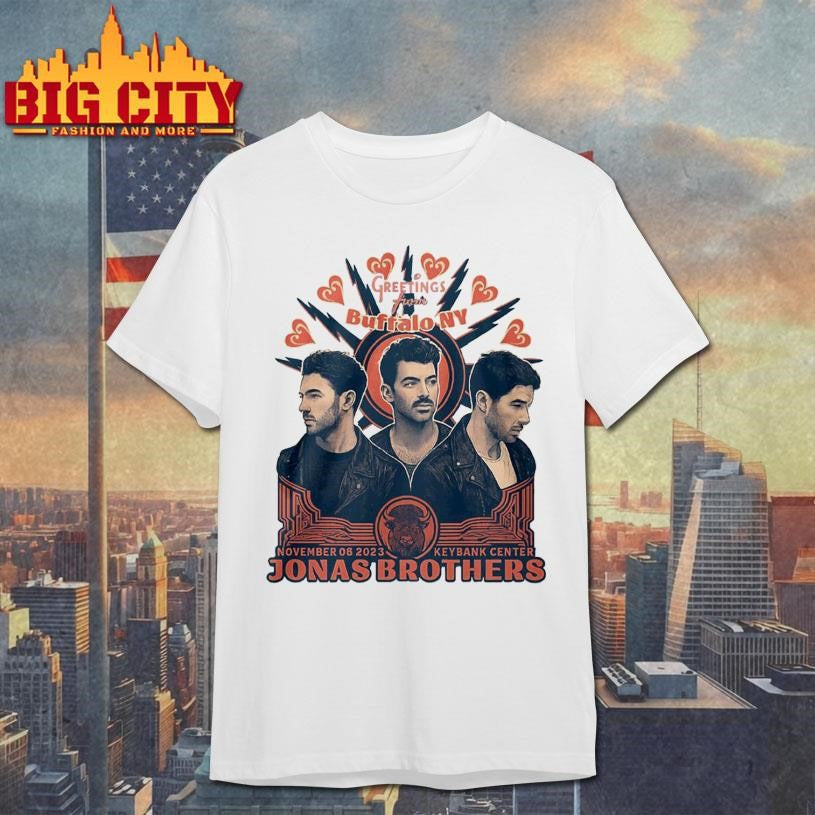 Jonas Brothers Greetings From Your Hometown Buffalo Ny Shirt Unisex T-shirt, Sweatshirt, Hoodie, Long Sleeve Tee - T-Shirt, Sweatshirt, Hoodie