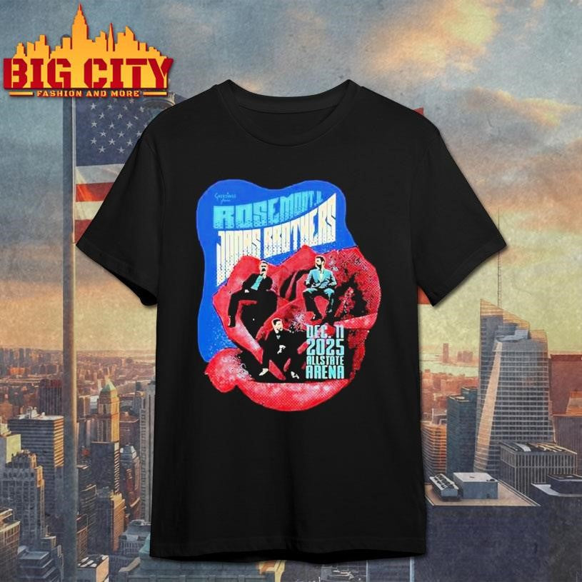 Jonas Brothers Greetings From Your Hometown Rosemont Il Allstate Arena Dec 11 2025 Shirt Unisex T-shirt, Sweatshirt, Hoodie, Long Sleeve Tee - T-Shirt, Sweatshirt, Hoodie