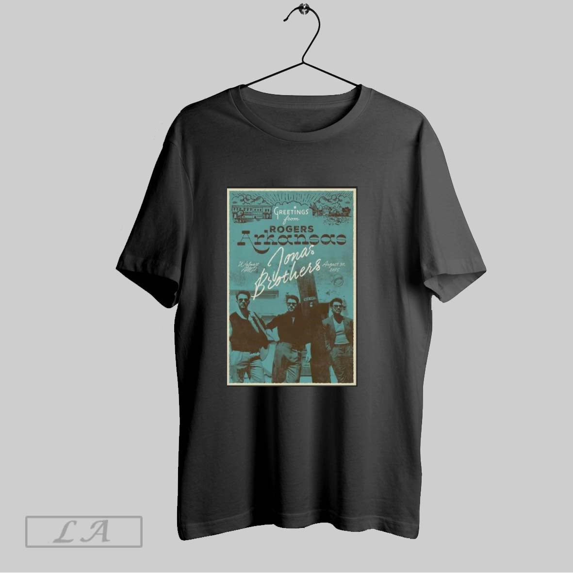 Jonas Brothers Rogers Ar August 30 2025 Concert Poster Unisex T-shirt, Sweatshirt, Hoodie, Long Sleeve Tee - T-Shirt, Sweatshirt, Hoodie