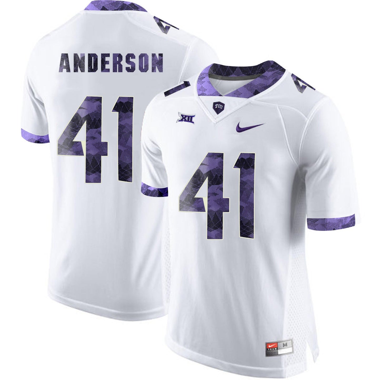 Jonathan Anderson 41 White College Football Jersey football jersey product view 1