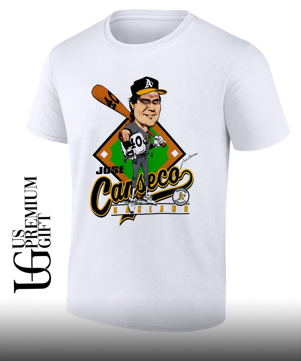 Jose Canseco Oakland Athletics caricature signature shirt Unisex T-shirt, Sweatshirt, Hoodie, Long Sleeve Tee - T-Shirt, Sweatshirt, Hoodie
