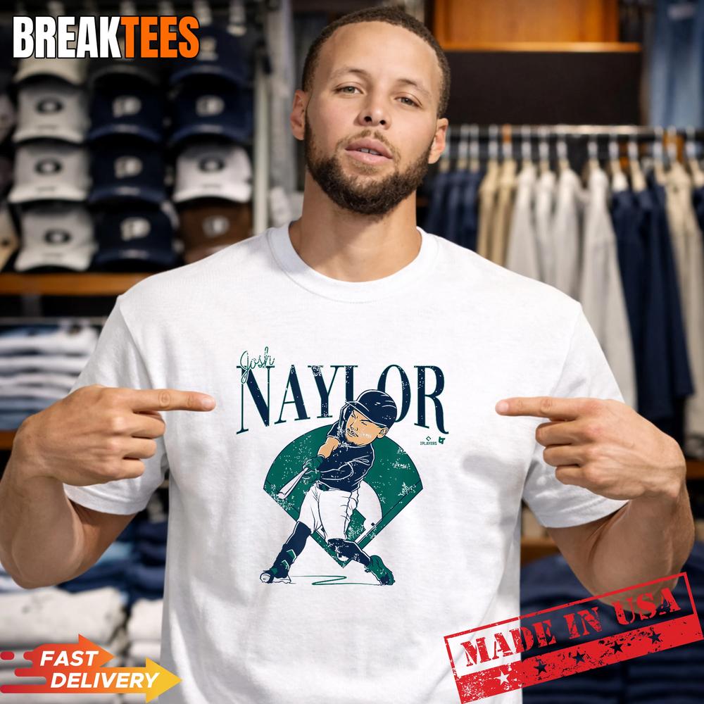 Josh Naylor Seattle Baseball Diamond Caricature Graphic Shirt Unisex T-shirt, Sweatshirt, Hoodie, Long Sleeve Tee - T-Shirt, Sweatshirt, Hoodie