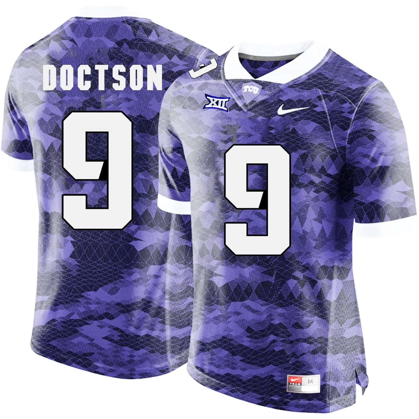 Josh Doctson 9 Purple College Football Jersey football jersey product view 1