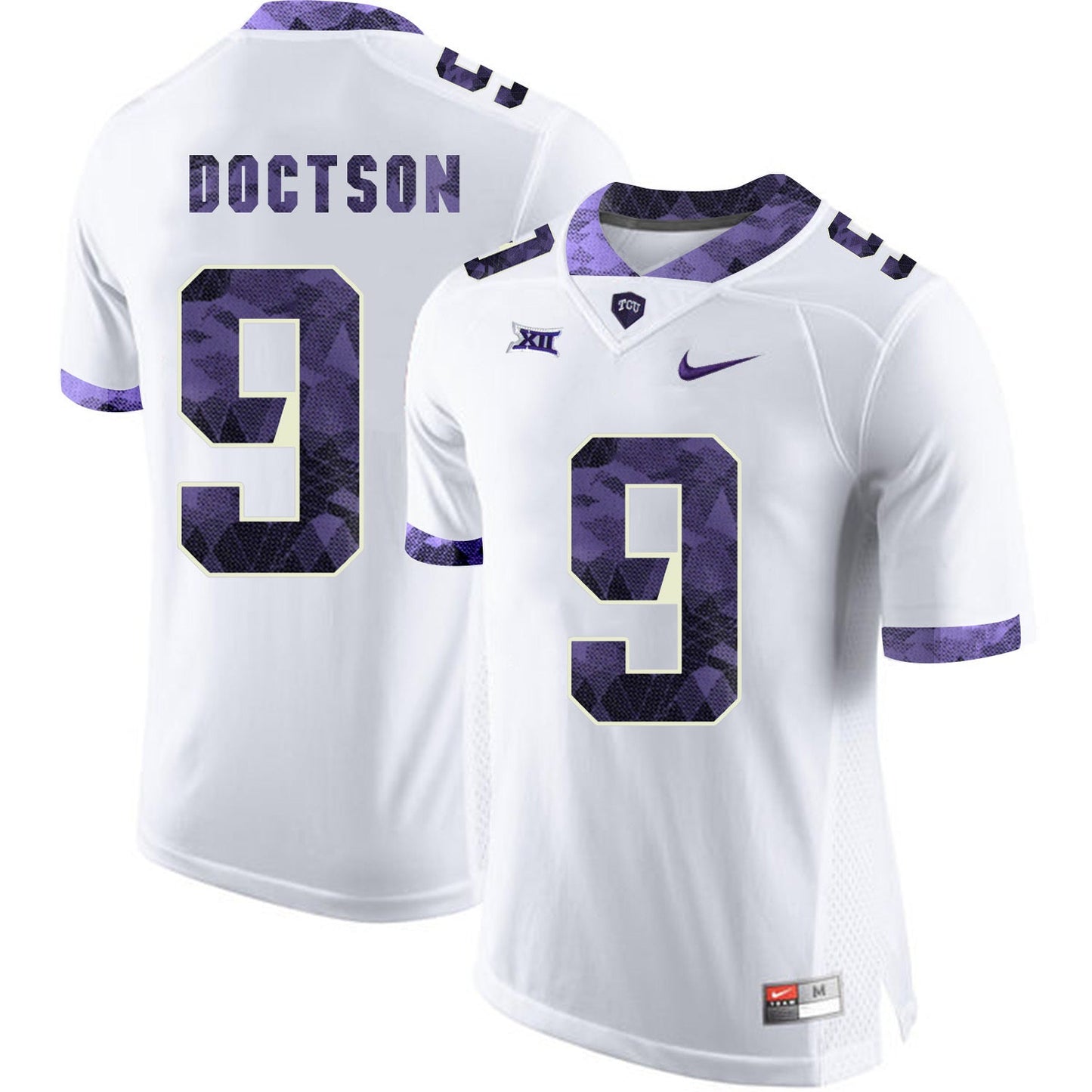 Josh Doctson 9 White College Football Jersey football jersey product view 1