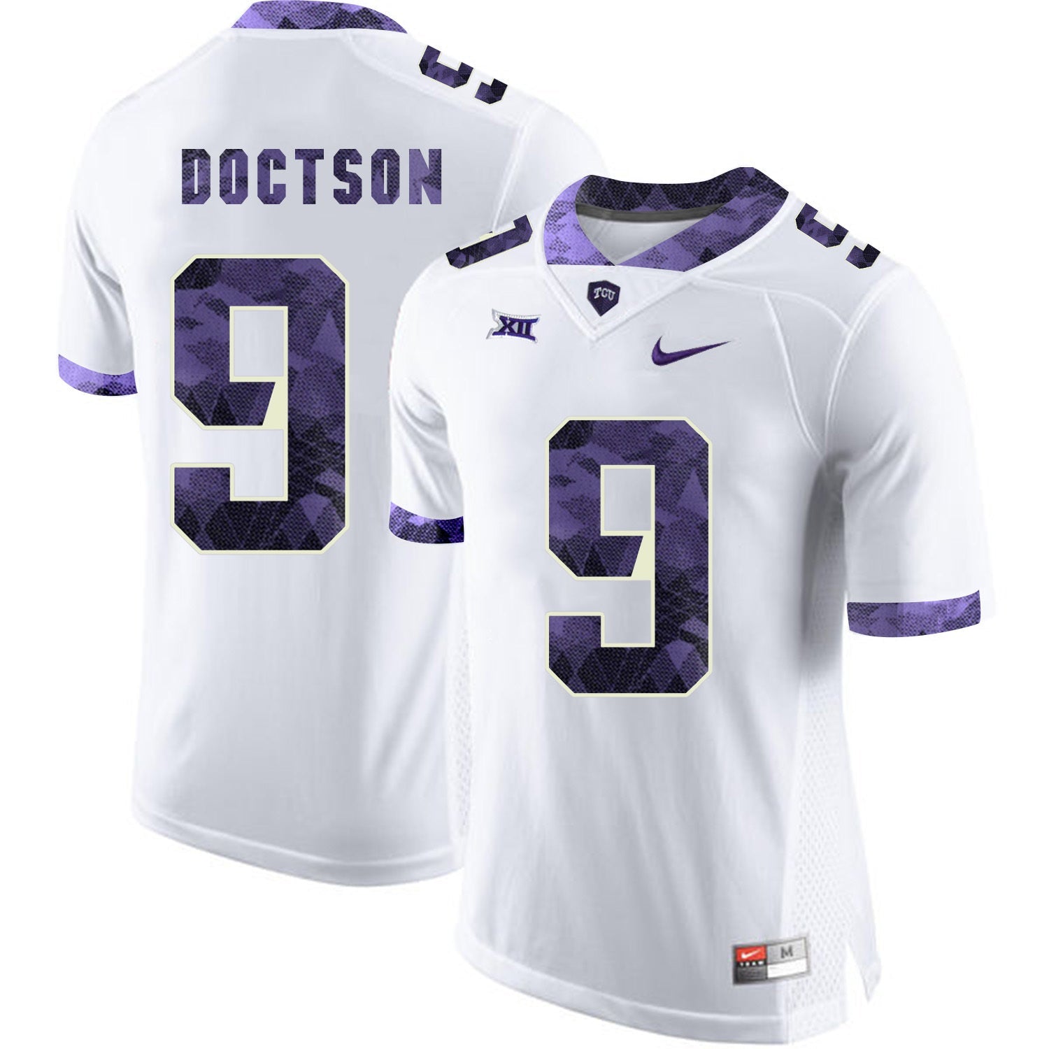 Josh Doctson 9 White College Football Jersey football jersey product view 1