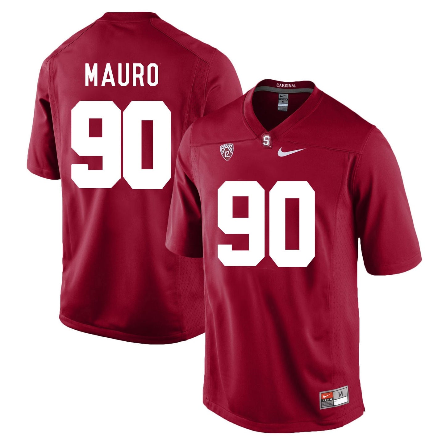 Josh Mauro 90 Cardinal College Football Jersey football jersey product view 1