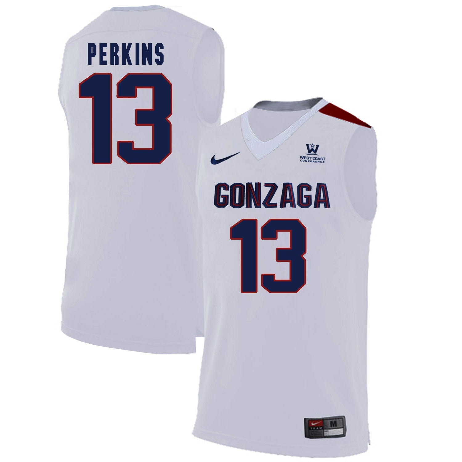 Josh Perkins 13 White College Football Jersey football jersey product view 1