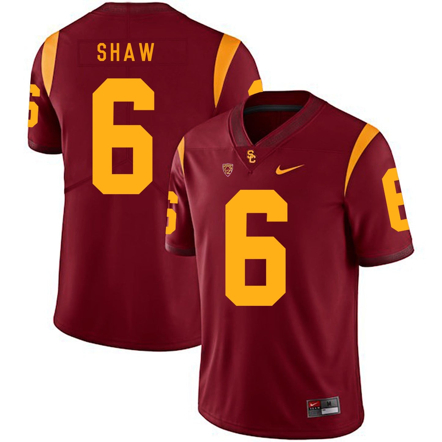Josh Shaw 6 Red College Football Jersey football jersey product view 1