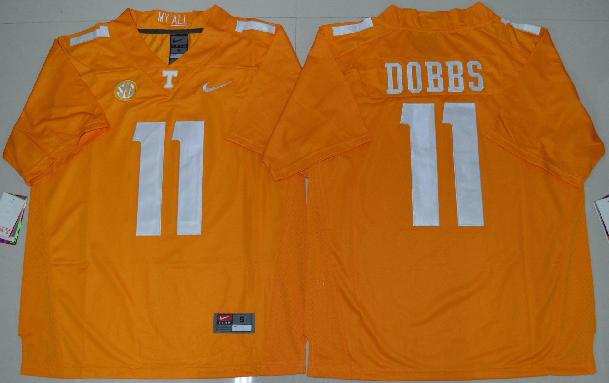 Joshua Dobbs 11 Orange College Football Jersey football jersey product view 1