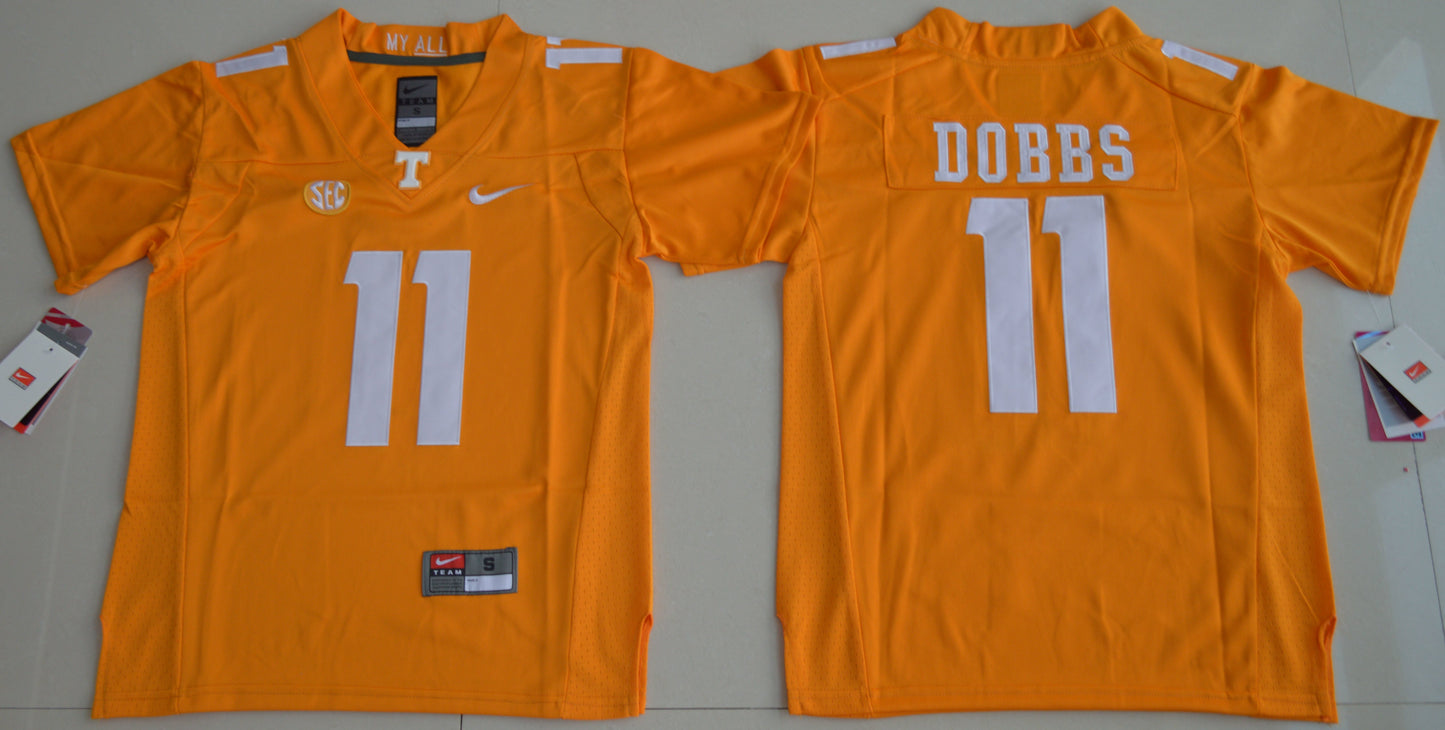 Joshua Dobbs 11 Orange Youth College Football Jersey football jersey product view 1