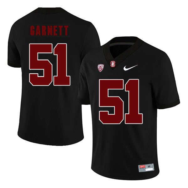 Joshua Garnett 51 Lights Out College Football Jersey football jersey product view 1