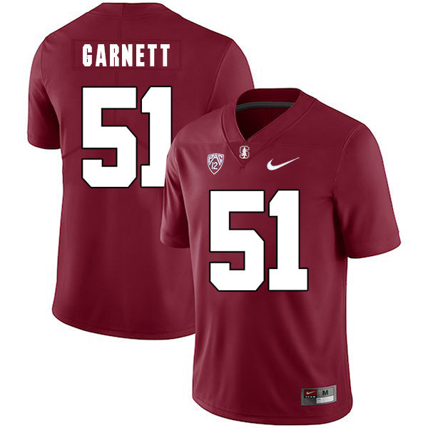 Joshua Garnett 51 Red College Football Jersey football jersey product view 1