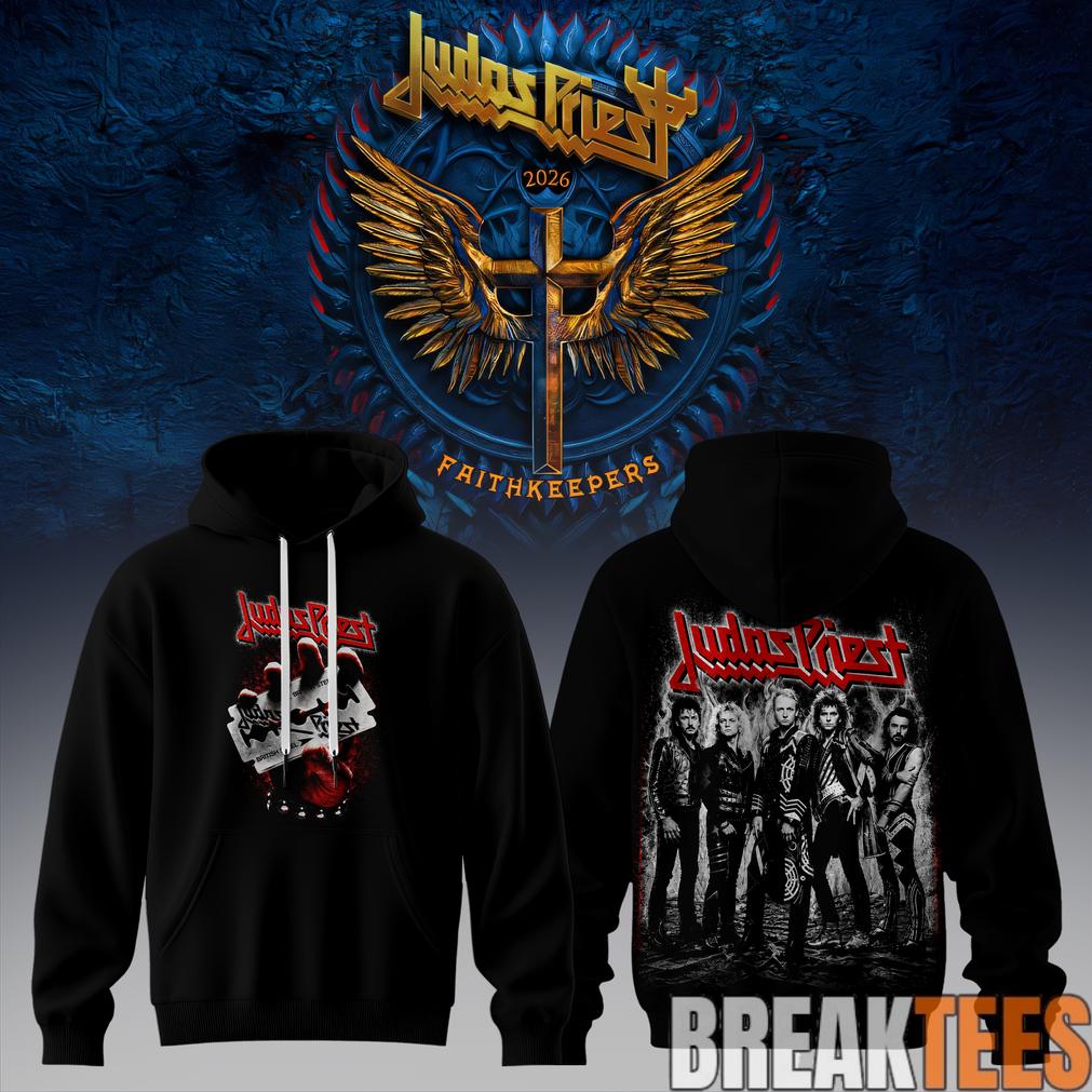Judas Priest Faithkeepers 2026 Tour Rock Metal Black Edition Hoodie Unisex T-shirt, Sweatshirt, Hoodie, Long Sleeve Tee - T-Shirt, Sweatshirt, Hoodie