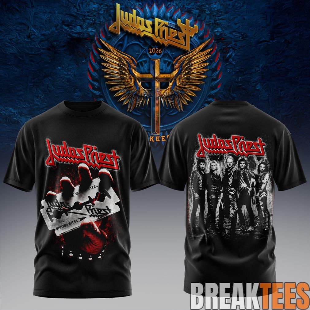 Judas Priest Faithkeepers 2026 Tour Vintage Metal Rock 3D Shirt Unisex T-shirt, Sweatshirt, Hoodie, Long Sleeve Tee - T-Shirt, Sweatshirt, Hoodie