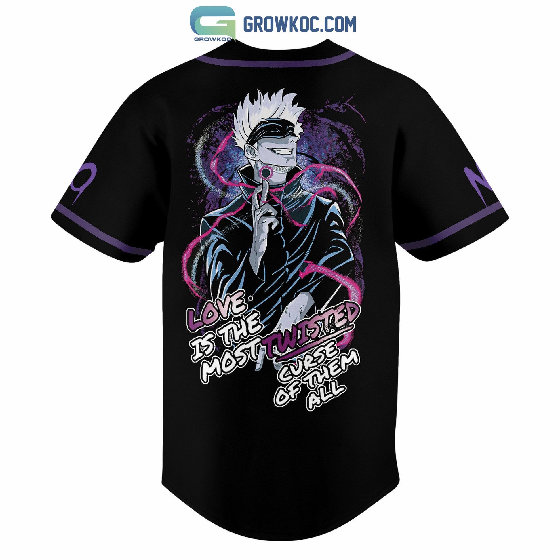 Jujutsu Kaisen Satoru Gojo Personalized Baseball Jersey baseball jersey product view 3