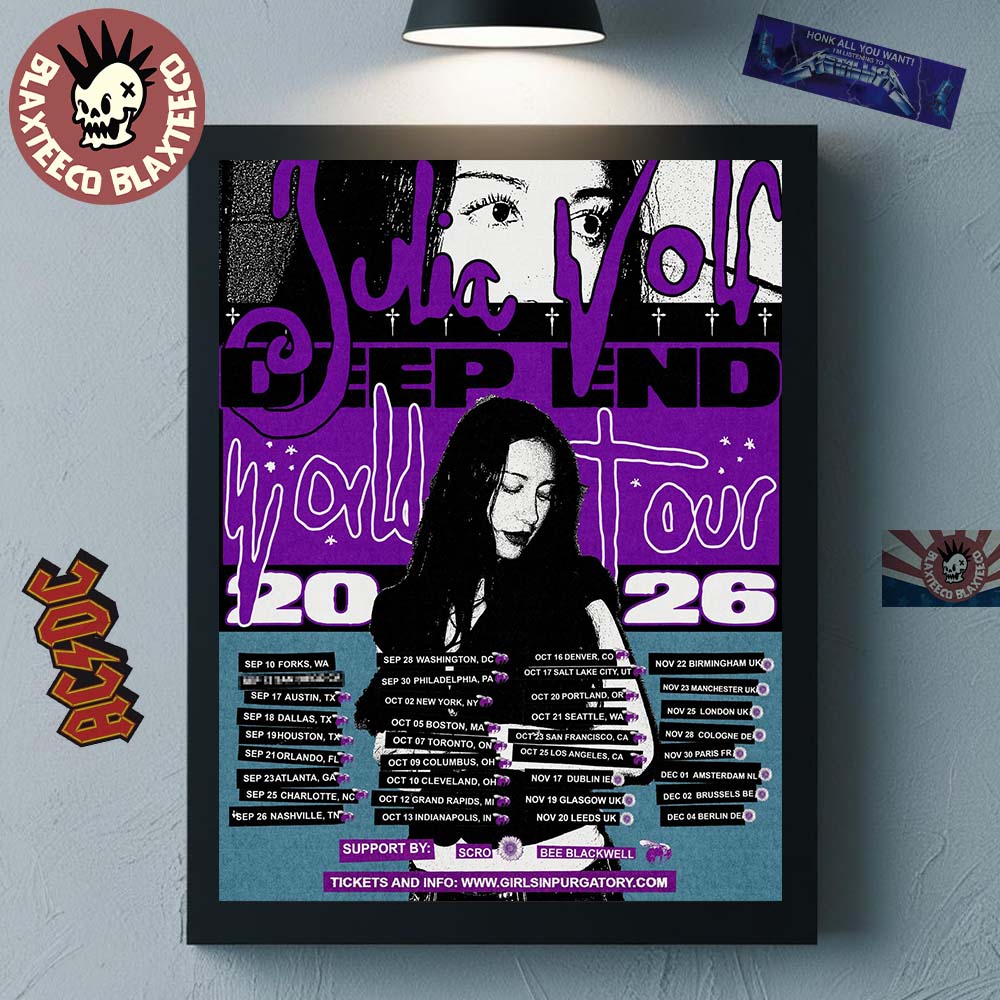 Julia Wolf Deep End World Tour 2026 North America UK And EU Schedule Dates Home Decor Poster Canvas - T-Shirt, Sweatshirt, Hoodie