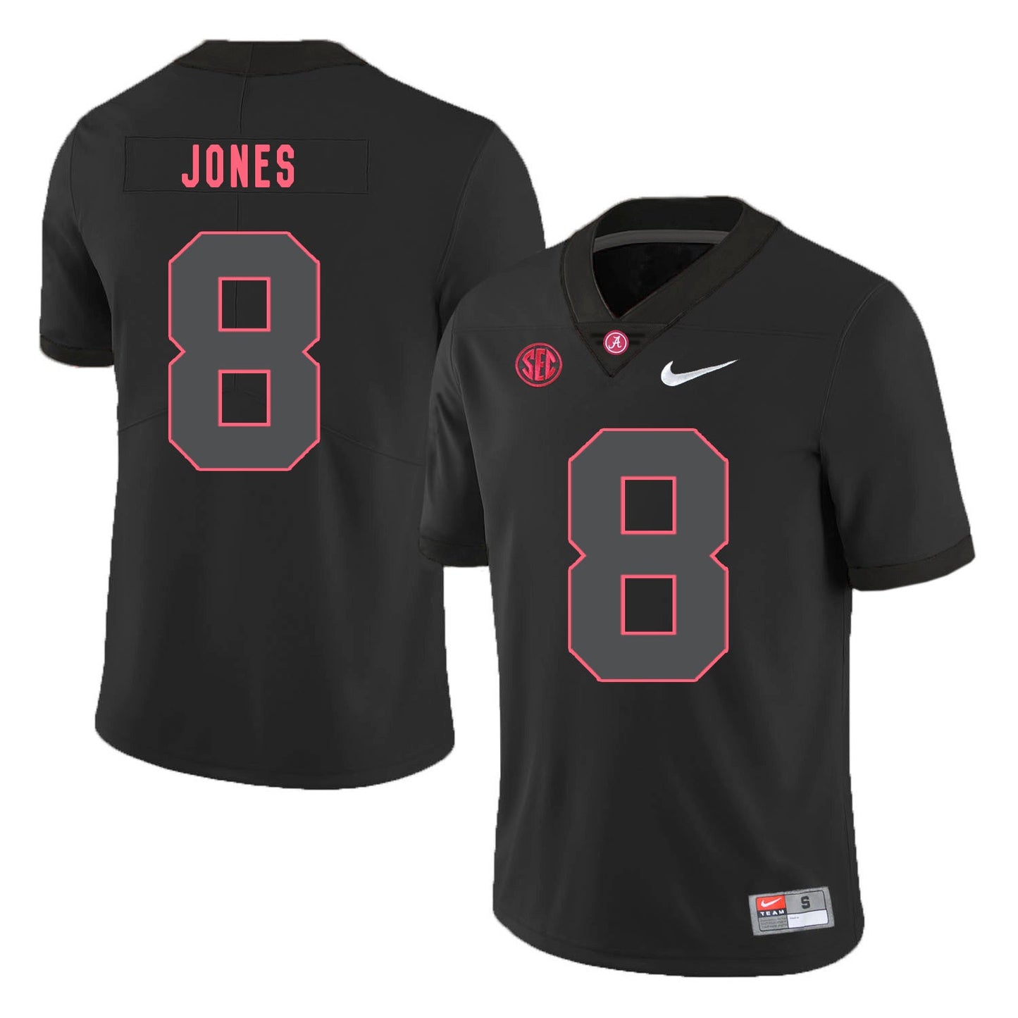 Julio Jones 8 Lights Out .2jpg College Football Jersey football jersey product view 1