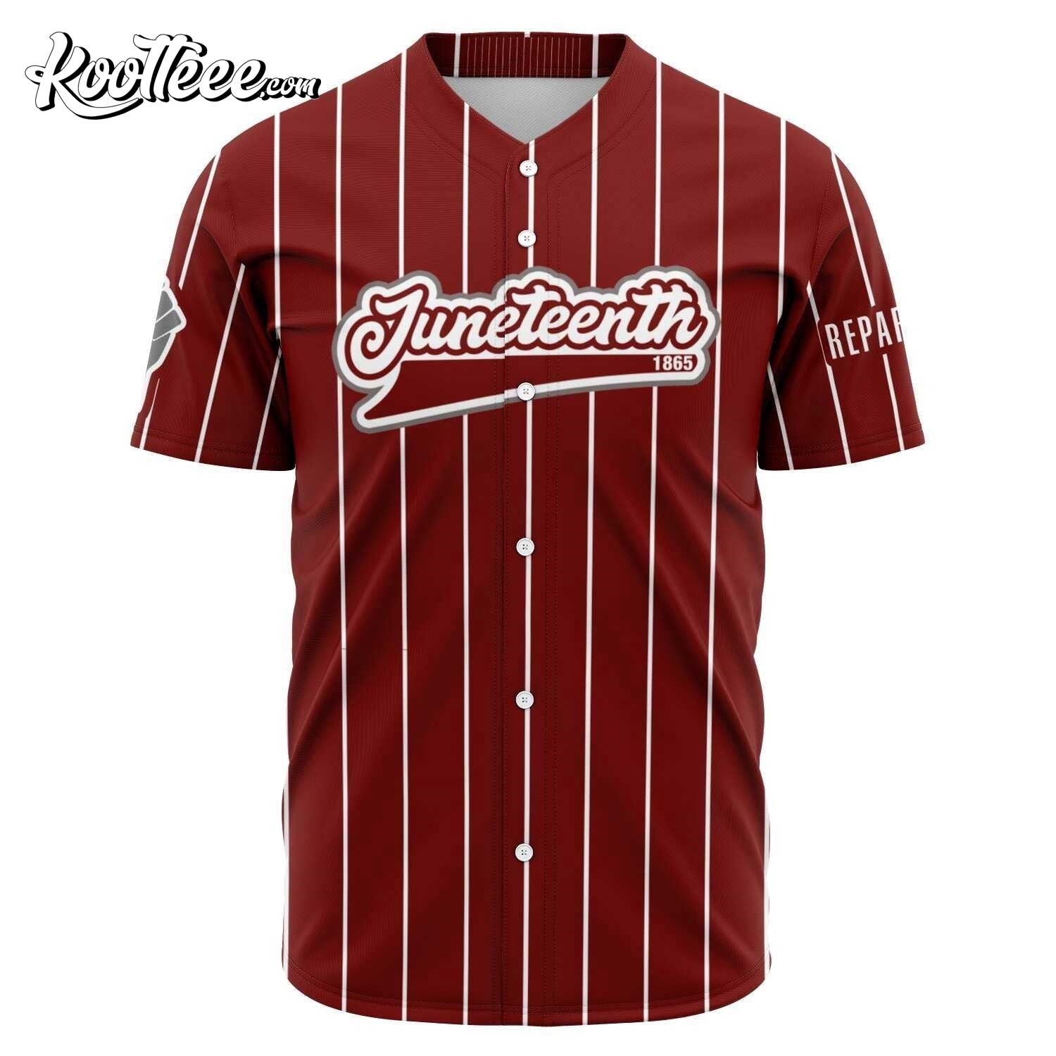 Juneteenth 1865 Baseball Jersey baseball jersey product view 1
