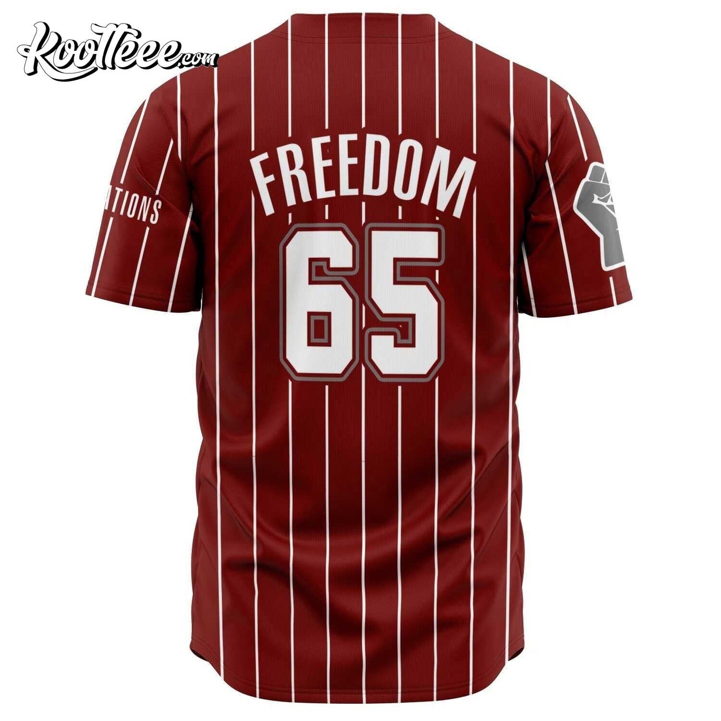 Juneteenth 1865 Baseball Jersey baseball jersey product view 2