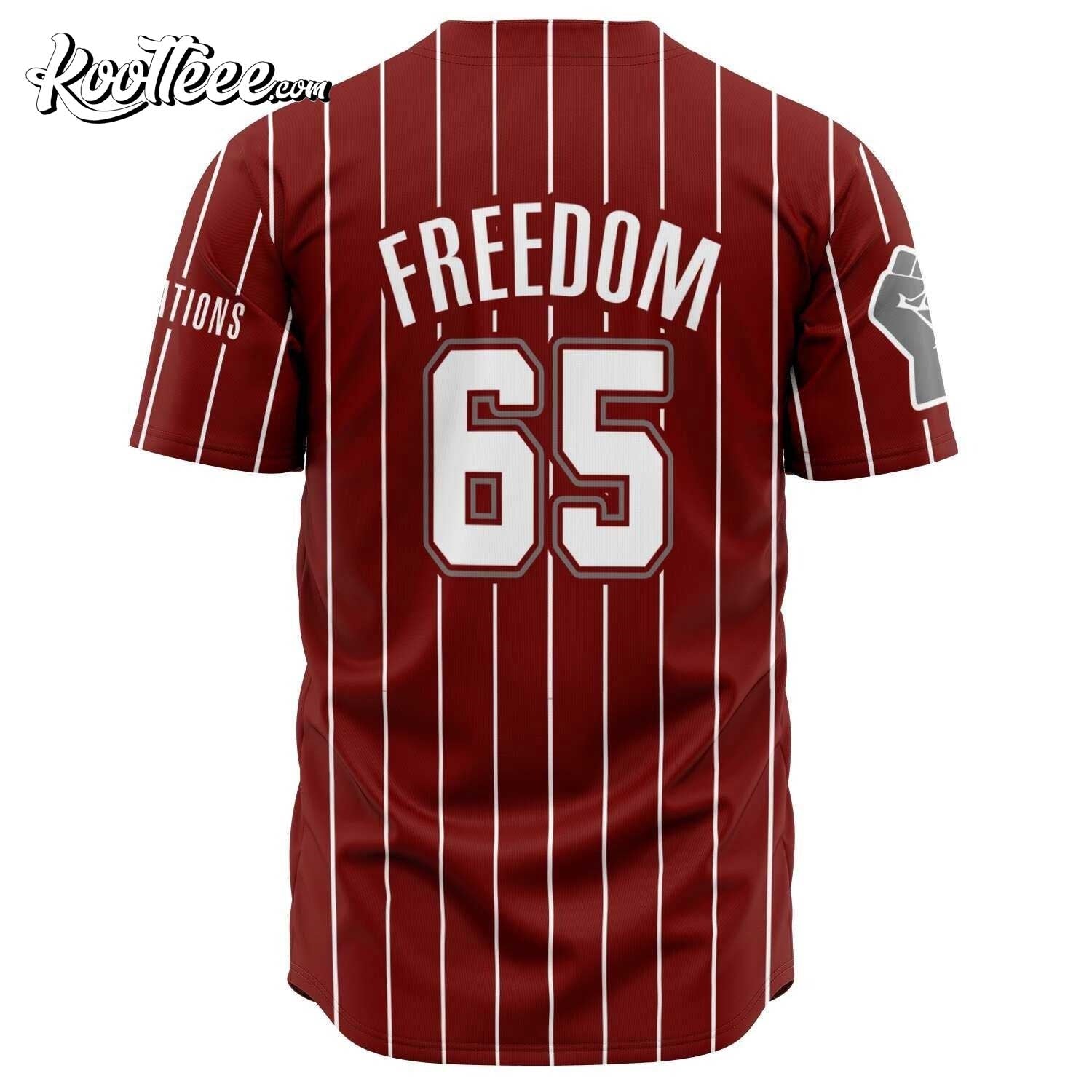 Juneteenth 1865 Baseball Jersey baseball jersey product view 2