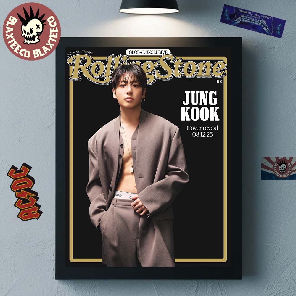 Jung Kook Graces The Cover Of Rolling Stone UK Global Exclusive Cover Reveal December 8 2025 Home Decor Poster Canvas - T-Shirt, Sweatshirt, Hoodie