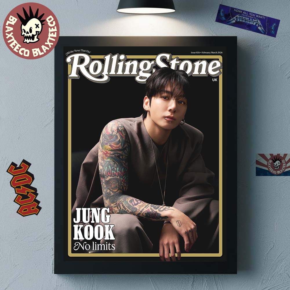 Jung Kook On The Cover Of The Rolling Stone UK No Limits Issue 026 February And March 2026 Home Decor Poster Canvas - T-Shirt, Sweatshirt, Hoodie