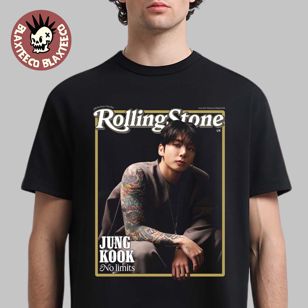 Jung Kook On The Cover Of The Rolling Stone UK No Limits Issue 026 February And March 2026 T-Shirt - T-Shirt, Sweatshirt, Hoodie