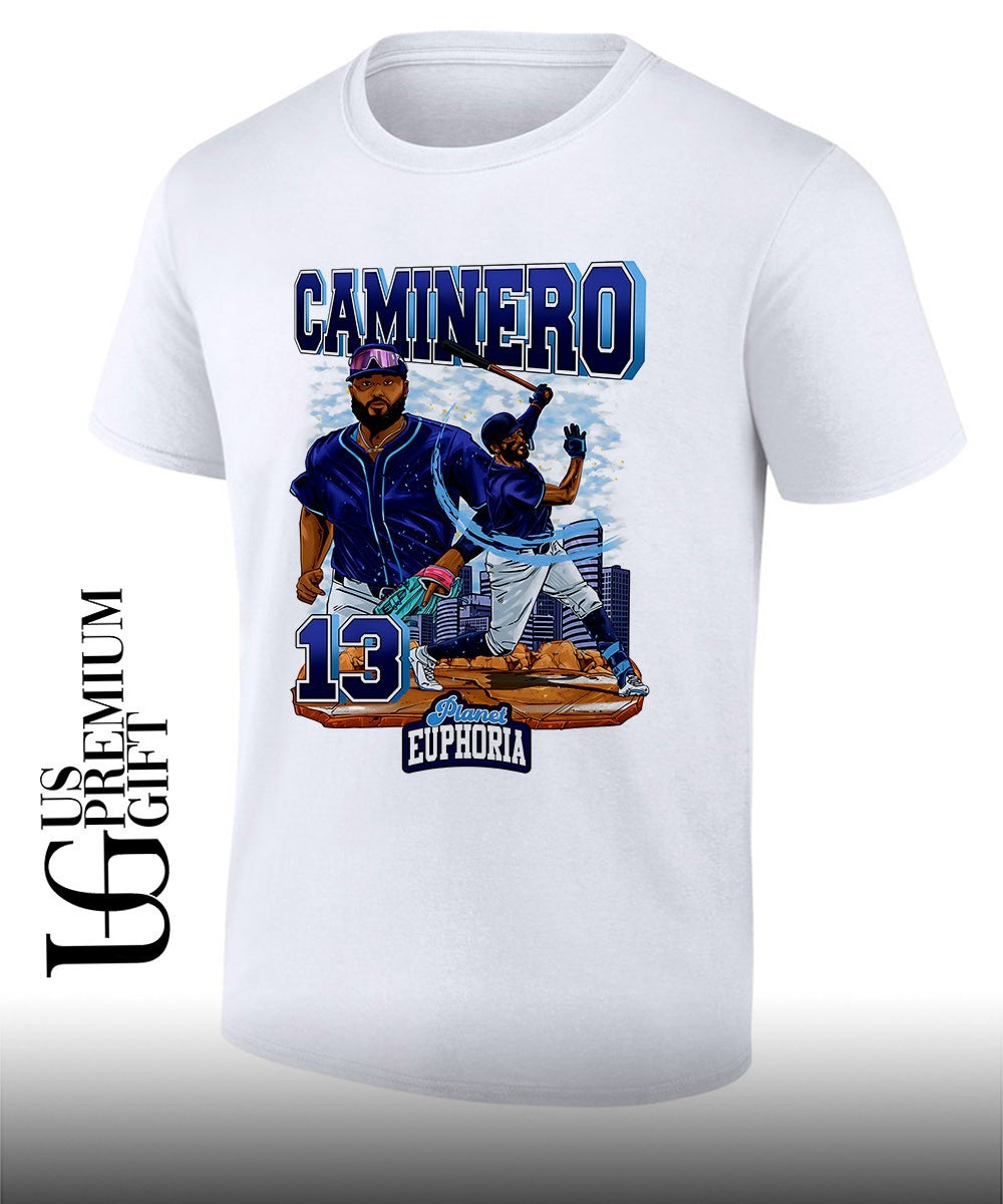 Junior Caminero Tampa Bay Rays baseball Planet Euphoria graphic shirt Unisex T-shirt, Sweatshirt, Hoodie, Long Sleeve Tee - T-Shirt, Sweatshirt, Hoodie