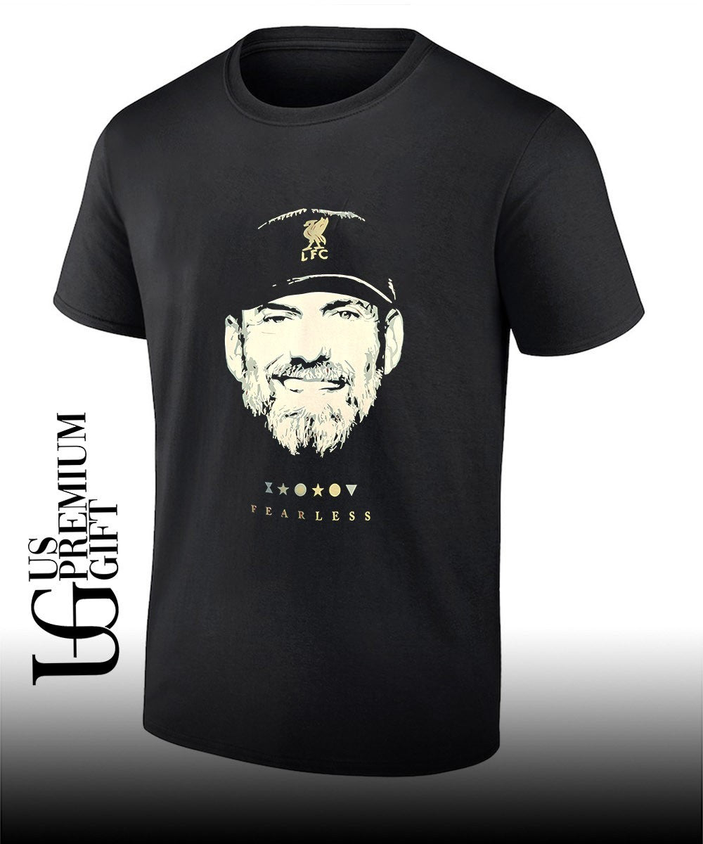 Jurgen Klopp Coach Liverpool FC Fearless big head shirt Unisex T-shirt, Sweatshirt, Hoodie, Long Sleeve Tee - T-Shirt, Sweatshirt, Hoodie