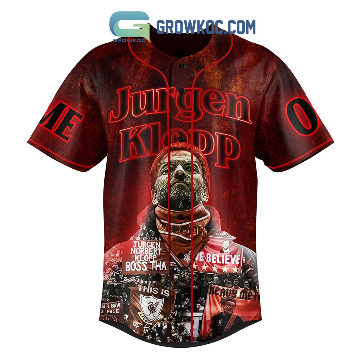 Jurgen Klopp End Of An Era 2015 2024 Liverpool Memories Personalized Baseball Jersey baseball jersey product view 2