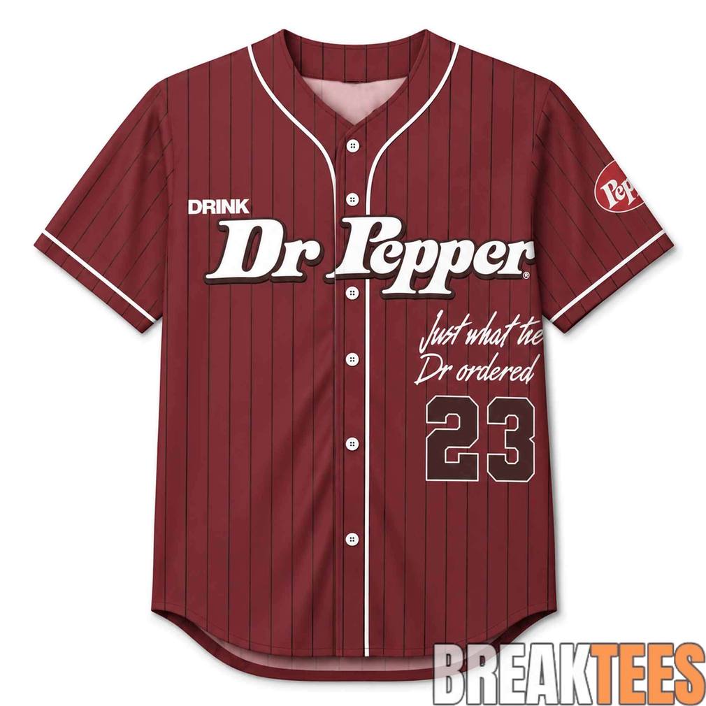 Just What The Dr Pepper Baseball Jersey baseball jersey product view 1
