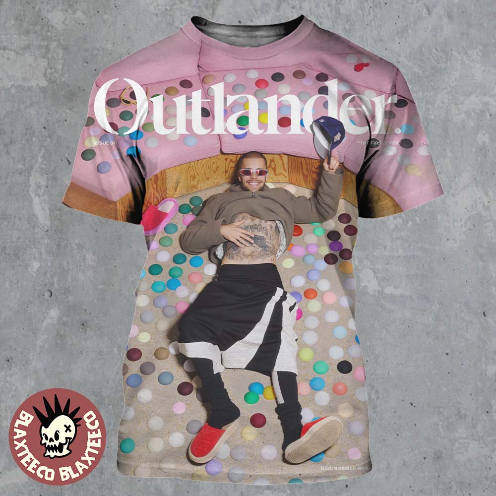 Justin Bieber Debut Print Issue Of Outlander Magazine Issue 01 The First Ever Cover All Over Print Shirt - T-Shirt, Sweatshirt, Hoodie
