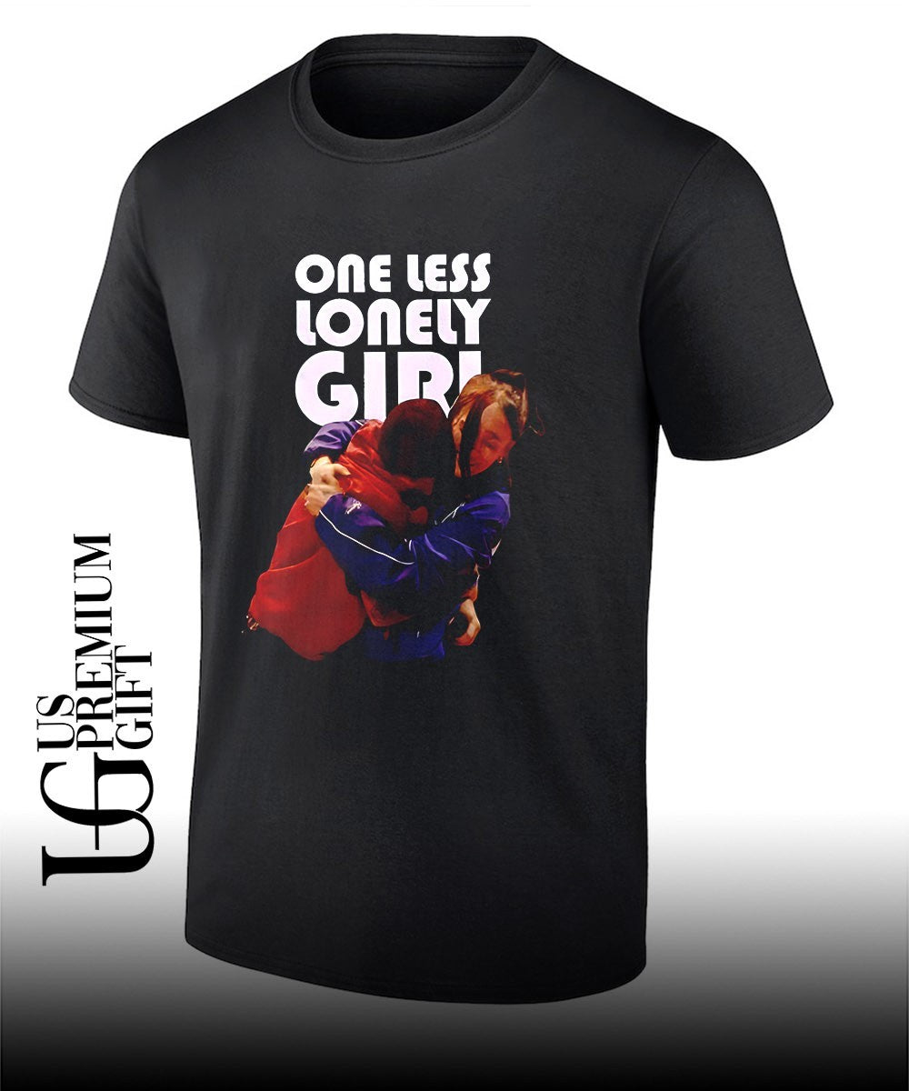 Justin Bieber hug Billie Eilish Coachella 2026 Night 2 One Less Lonely Girl shirt Unisex T-shirt, Sweatshirt, Hoodie, Long Sleeve Tee - T-Shirt, Sweatshirt, Hoodie