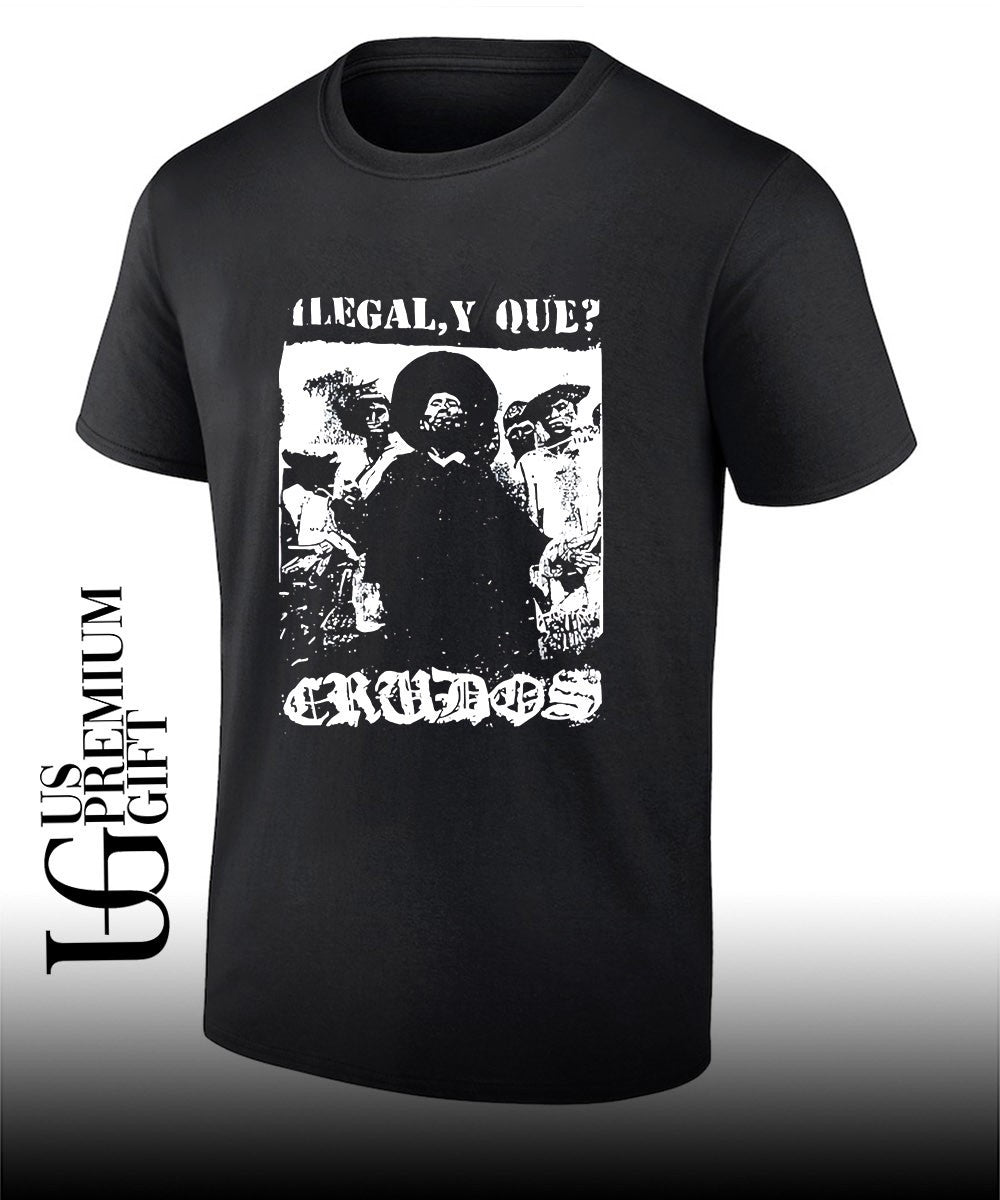 Justin J. Pearson wearing Los Crudos Ilegal Y Que shirt Unisex T-shirt, Sweatshirt, Hoodie, Long Sleeve Tee - T-Shirt, Sweatshirt, Hoodie