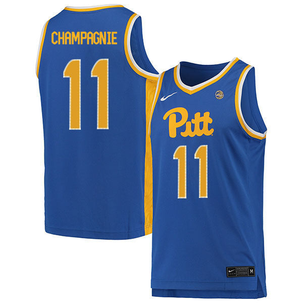 Justin Champagnie 11 Blue College Football Jersey football jersey product view 1