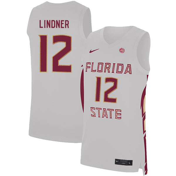 Justin Lindner 12 White College Football Jersey football jersey product view 1
