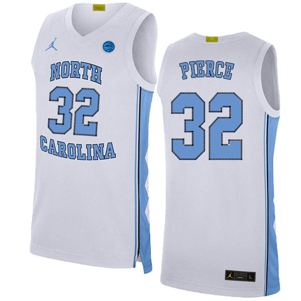 Justin Pierce 32 White College Football Jersey football jersey product view 1