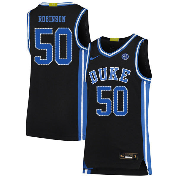 Justin Robinson 50 Black College Football Jersey football jersey product view 1