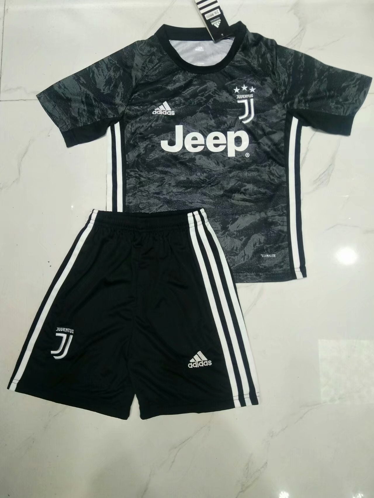 Juventus Black Soccer Jersey sports jersey product view 1